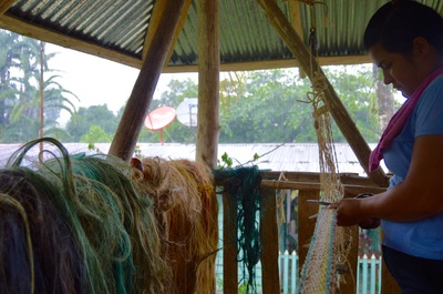 Tisser Les Rêves: Travail de macramé avec fibre de Cabuya